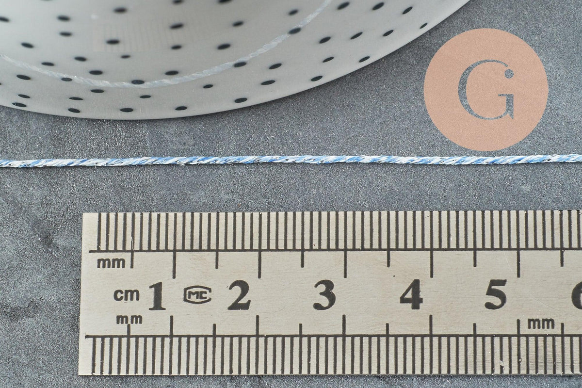 Cordon bleu argent, ruban mariage,fourniture créative, scrapbooking, largeur 0.8mm, x1 ou x5 ou x10 mètres G4795