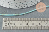 Cordon bleu clair or queue de rat satiné 1.5mm, x1 mètre (G3723)