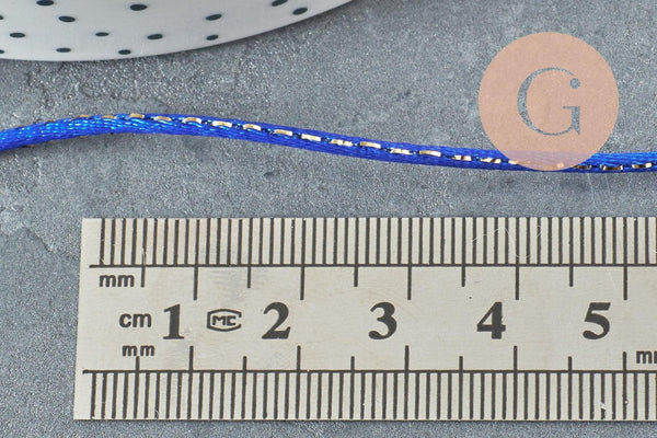 Cordon bleu roi or 1.5mm, x1 mètre (G3260)
