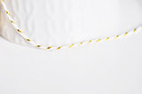Cordon écru or 1-1.5mm, fourniture créative scrapbooking création bijoux mariage, x5m G2098