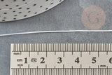 Cordon fil de jade gris clair polyester 0.5mm, cordon pour création de bijoux x1 mètre G9334