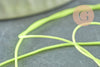 Cordon fil de jade jaune fluorescent polyester 0.6mm, x1 mètre (G9518)