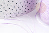 Cordon fil de jade violet clair polyester 0.5mm, cordon pour création de bijoux x1 mètre G9342