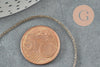 Cordon métallique brun coco ,ruban mariage,fourniture créative, scrapbooking, largeur 1mm, x1 mètre G4420