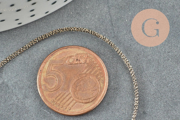 Cordon métallique brun coco ,ruban mariage,fourniture créative, scrapbooking, largeur 1mm, x1 mètre G4420