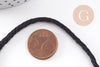 Cordon noir or, fabrication bijoux,ruban mariage, scrapbooking, largeur 3mm, X5 Mètres ou X10 Mètres (G5075)