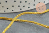 Cordon or queue de rat satiné 1.5mm doré, x1 mètre (G3761)