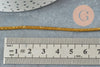 Cordon or queue de rat satiné 1.5mm doré, x1 mètre (G3761)