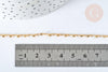 Cordon perles dorées nylon 1,5~3mm, création bijoux, fil Couture broderie, X1 Mètre G7476