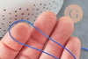 Cordon polyester bleu roi, fabrication bijoux, création bijoux,scrapbooking, 0.7mm, x 5mètres G3217