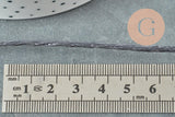 Cordon queue de rat polyester satin gris 2mm, x5 mètres (G1808)