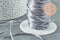 Cordon queue de rat polyester satin gris 2mm, x5 mètres (G1808)