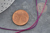 Cordon rose fuchsia Métallisé tressé polyester 1mm, cordon métallisé pour bijoux, x1 mètre (G8172)