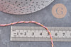 Cordon rose or, création bijoux,ruban mariage, scrapbooking,1-1.55mm, bobine 100 mètres (G2143)