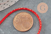 Cordon rouge or, fabrication bijoux, création bijoux,ruban mariage, scrapbooking, largeur 1.5mm, x1 mètre G3369