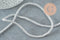 Cordon satiné torsadé argent 2-3mm, x1 ou x5 mètres (G1382)
