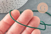 Cordon torsadé satiné vert foncé 2mm, x1 mètre (G0463)