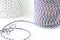 Cordon tressé violet jaune turquoise 2mm, cordon pour bijoux,cordon multicolore scrapbooking,corde décoration, x1 mètre G9121
