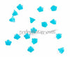 EP 10 Perles Fleurs en Verre type Tchèque Turquois...