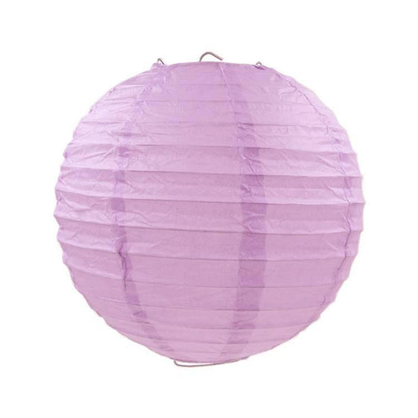 EP Abat-jour papier, fournitures créatives, lampe en papier, papier violet clair,boule papier ronde, décoration mariage, scrapbooking,30cm-G058