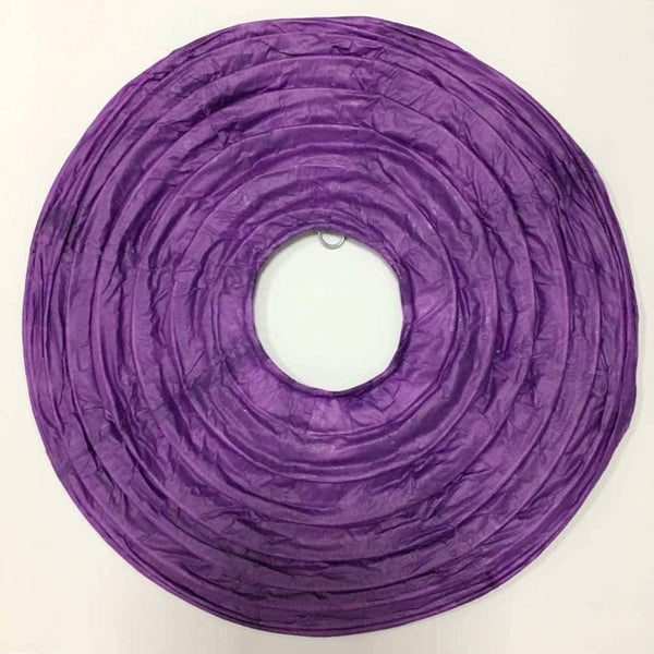EP Abat-jour papier, fournitures créatives, lampe en papier, papier violet,boule papier ronde, décoration mariage, scrapbooking,30cm-G578