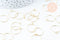 EP -Anneaux créoles en acier 316 doré inoxydable 16mm, supports création bijoux x20 G6068