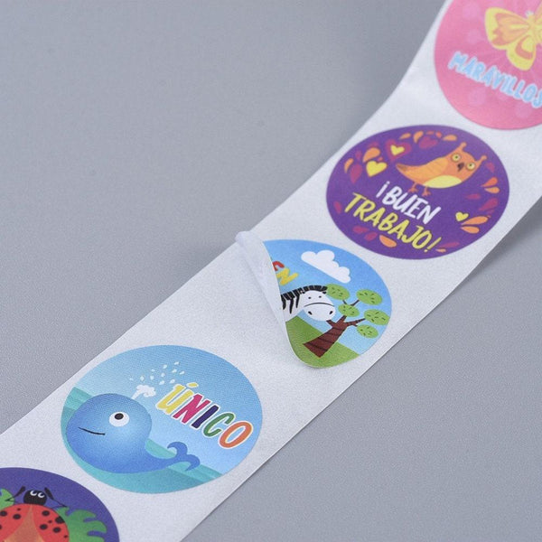 EP-Autocollant encouragements professeur espagnol 25mm, x500 (G5092)