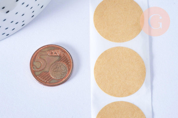 EP -Autocollants kraft, x500 autocollants (G3154)