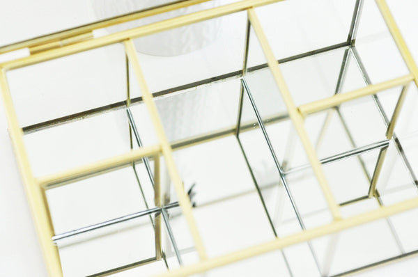 EP Boite à bijoux en verre rectangle,rangement bijoux, boite verre vintage, boîte décoration, décoration minimaliste, boîte verre, 18cm,G3258