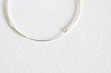 Boucles créoles fine argent 925 massif 30mm, x2 (G1895)