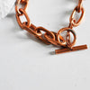 EP Bracelet gros maillons cuivre, fermoir toggle,cuivre brut, bracelet cuivre, fabrication bijoux, bracelet,23cm, x1,G2385