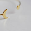 EP Bracelet jonc réglable lune 14k, fournitures créatives, laiton doré 14K, bracelet fantaisie, fabrication bijoux, bracelet doré, 64mm