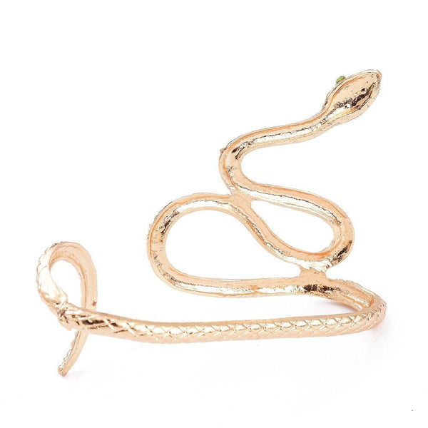 EP Bracelet jonc serpent réglable zamac doré 73mm, fabrication bijoux bracelet doré, x1 G6079