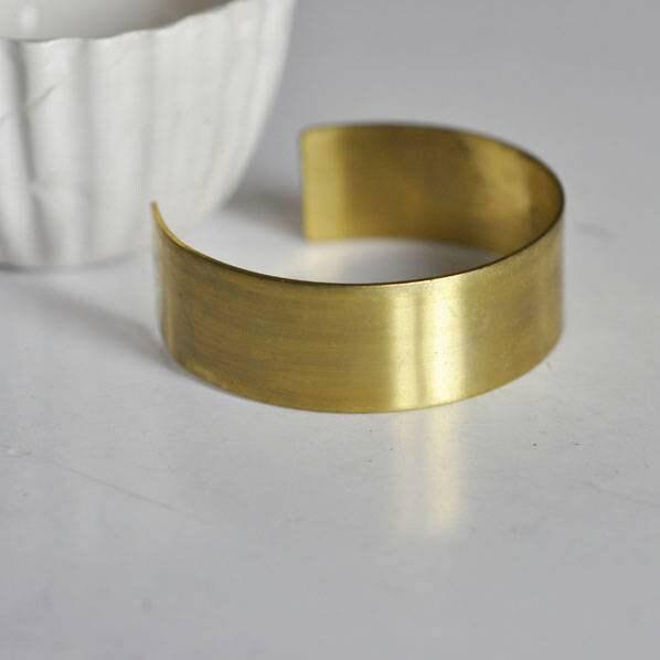 EP Bracelet manchette laiton brut, fourniture créative, laiton brut, bracelet laiton, fabrication bracelet, bracelet doré,sans nickel, 20mm-G76