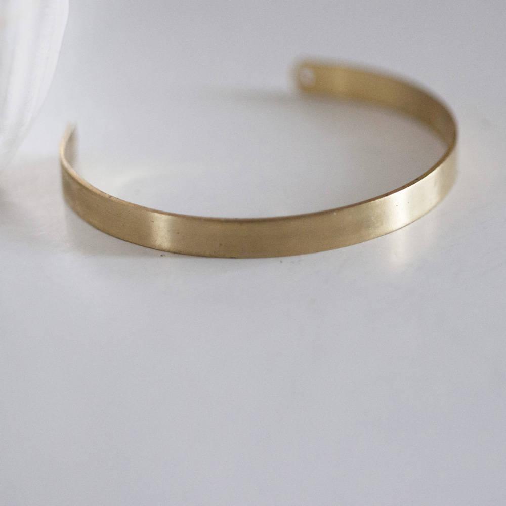 EP Bracelet manchette réglable 2 trous laiton brut, fournitures créatives, laiton brut, bracelet laiton, fabrication bijoux, bracelet doré,6mm