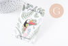 EP-Broche pins Oiseau toucan doré émail multicolore 31x22mm, x1 (G5954)