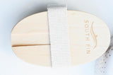 EP Brosse massage bambou & poils naturels, outil en bois pour massage du corps, accessoire auto-massage anti-cellullite,12.8cm, x1 G4582