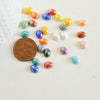 EP Cabochon dôme ovale porcelaine irisée, fournitures créatives, cabochons, porcelaine, fait main, 8mmx6mm, x 10- 20 ou 50 pièces-G1375