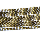 EP Chaine boule bronze, fourniture créative, chaine bijou,chaine bronze, création bijoux, grossiste chaine,1.5mm, 1 metre