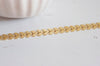 EP Chaine chevron laiton doré mat, fourniture créative, chaine bijou, création bijoux,chaine fantaisie,sans nickel, grossiste,7.5mm, 100 cm-G27