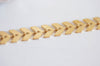 EP Chaine chevron laiton doré mat, fourniture créative, chaine bijou, création bijoux,chaine fantaisie,sans nickel, grossiste,7.5mm, 100 cm-G27