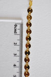 EP Chaine complète acier dorée 14k pastille 5mm, x1 mètre (G1734)
