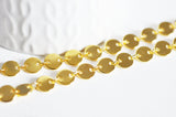 EP Chaine complète acier dorée 14k pastille,chaine fantaisie collier,sans nickel,chaine fantaisie,acier doré,chaine complète,2mm,45cm-G141