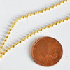 EP Chaine fine dorée boule 1.5mm/40cm, x1 -G1661