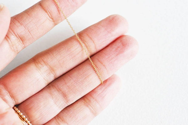 EP Chaine fine dorée gold-filled 14K, fourniture créative,chaine au metre chaine complète,chaine plaqué or,1.1mm, 1metre-xYG1449