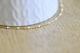 EP Chaine laiton doré 18k fantaisie résine blanche 2mm,1 mètre,G3428