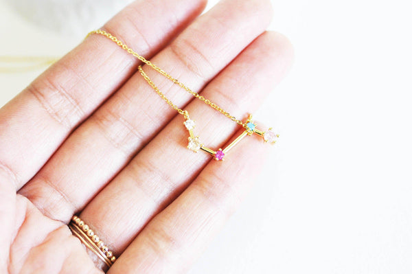 EP -Collier acier dorée 14k constellation,chaine fantaisie,chaine collier,sans nickel,collier céleste,cadeau st Valentin,acier doré,45cm-G0486