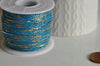 EP Cordon bleu or, fabrication bijoux, création bijoux,ruban mariage,fourniture créative, scrapbooking, largeur 1.5mm, longueur 1 mètre G301