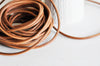 EP Cordon cuir marron, cordon pour bijoux,cordon cuir, fourniture créative,cuir naturel, cordon en cuir, Diamètre 4mm, longueur 1mètre,G3063