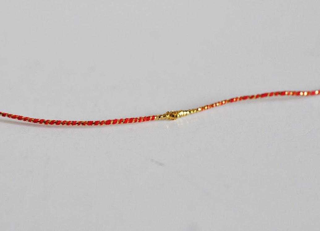 EP Cordon rouge or, fabrication bijoux, création bijoux,ruban mariage,fourniture créative, scrapbooking, largeur 1.5mm, longueur 1 mètre-G1489